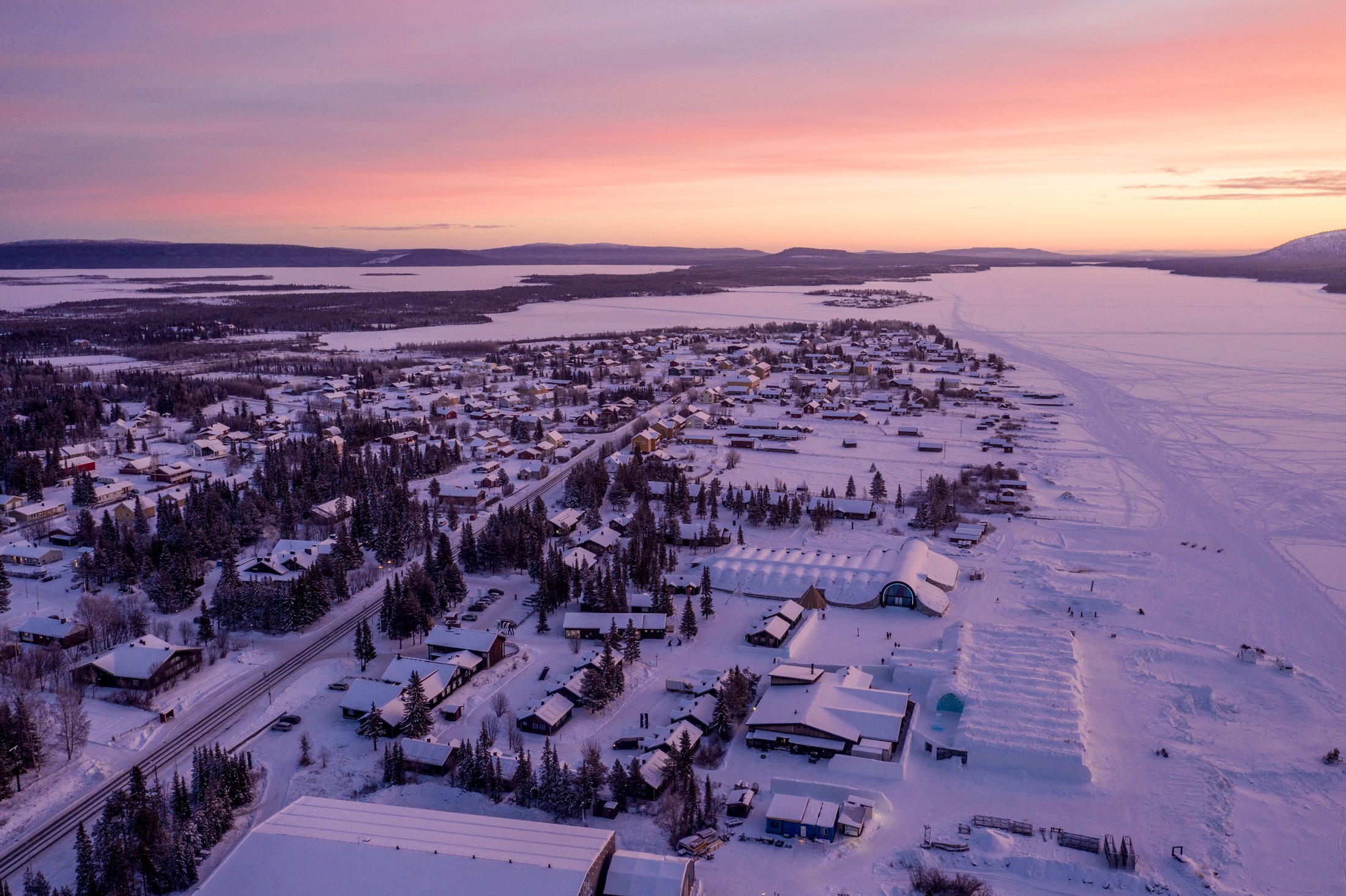 The ICEHOTEL at Jukkasjarvi in winter