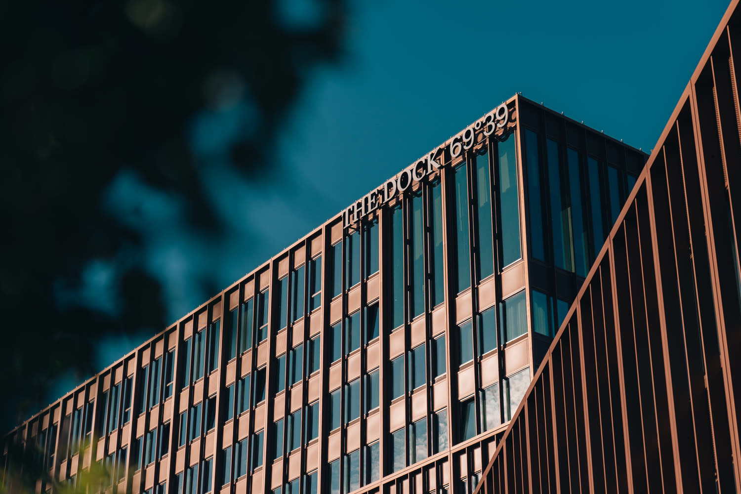 The Dock 69 39 by Scandic in Tromso, the copper facade above the Vervet quay