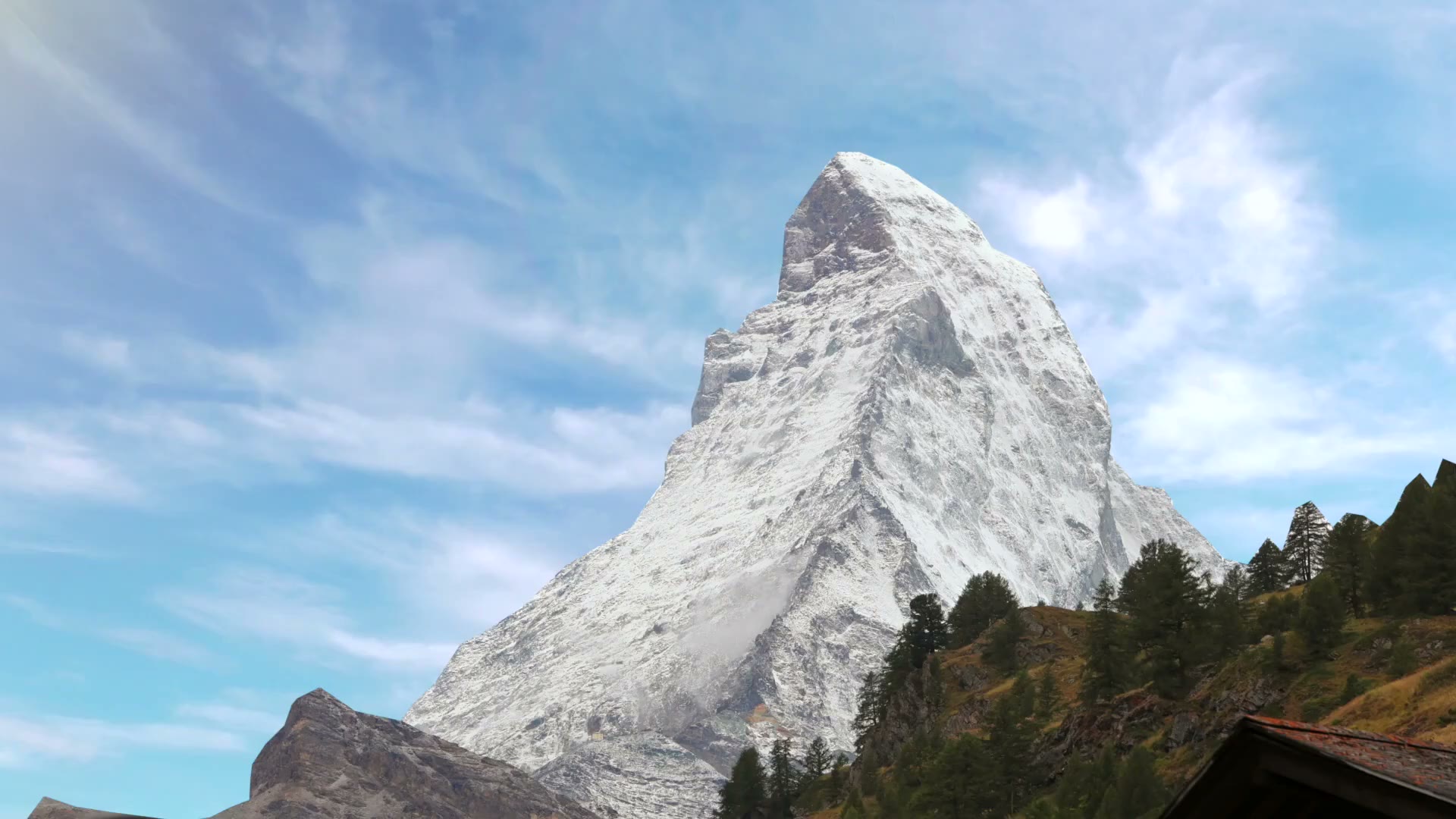 Das Matterhorn über Zermatt