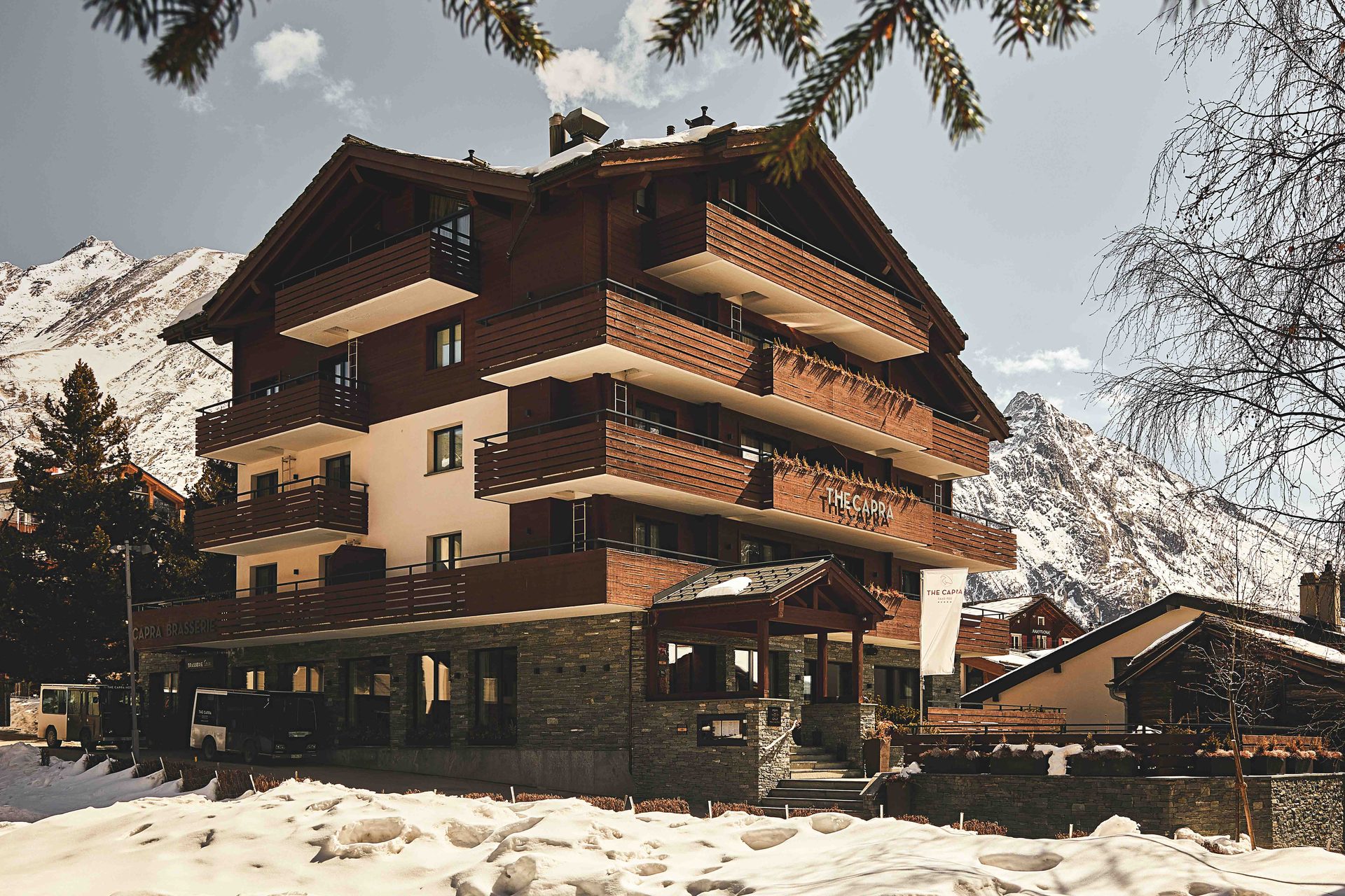 The Capra im Winter, in Saas-Fee